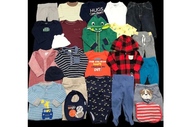 Baby Boy 0-3 Months 3-6 Months Carter's Jeans Shirts Hoodie Oufits Clothes Lot
