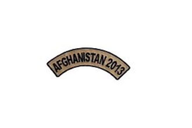 AFGHANISTAN 2013 Rocker Veteran Biker Embroidered Motorcycle Uniform Patch NEW