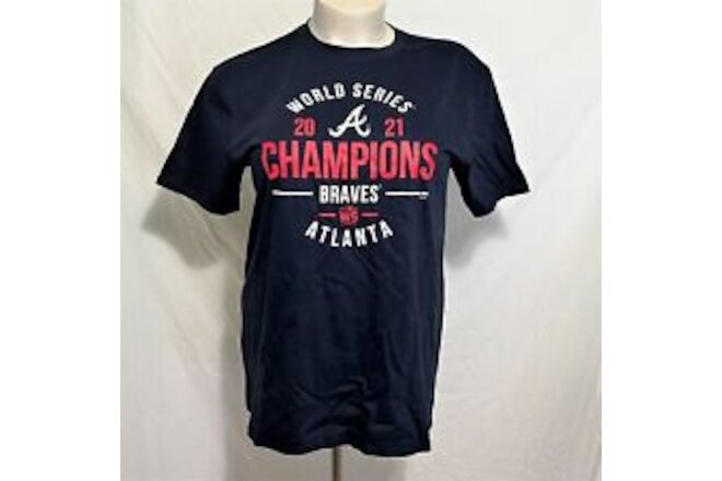World Series Champions Shirt Atlanta Braves 2021 MLB Baseball Top Blue Navy XL