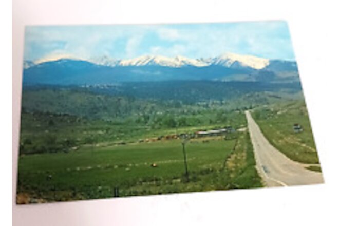 Vintage Montana Post Card Highway # 10 Between Whitehall & Butte
