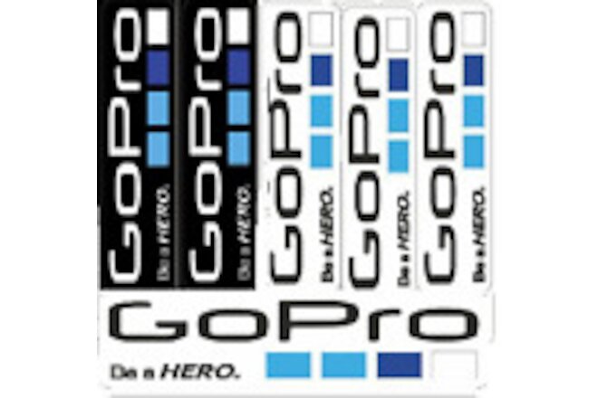 GoPro Hero Camera Decals Sticker Graphic Set Vinyl Logo salt water marine 6Pcs