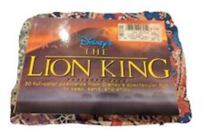 Vintage 1994 Disney's The Lion King Postcard Book - 30 full-color Postcards