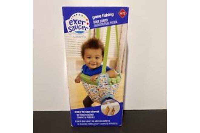 Exer Saucer By Evenflo Door Jumper Gone Fishing For Infant Toddler Brand New