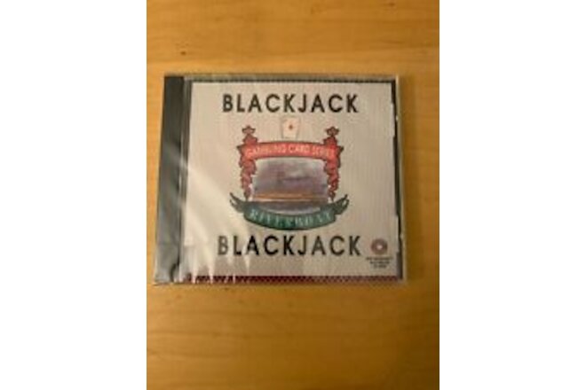 GAMBLING CARD SERIES RIVERBOAT BLACKJACK CD ROM GAME, NEW / SEALED [H]