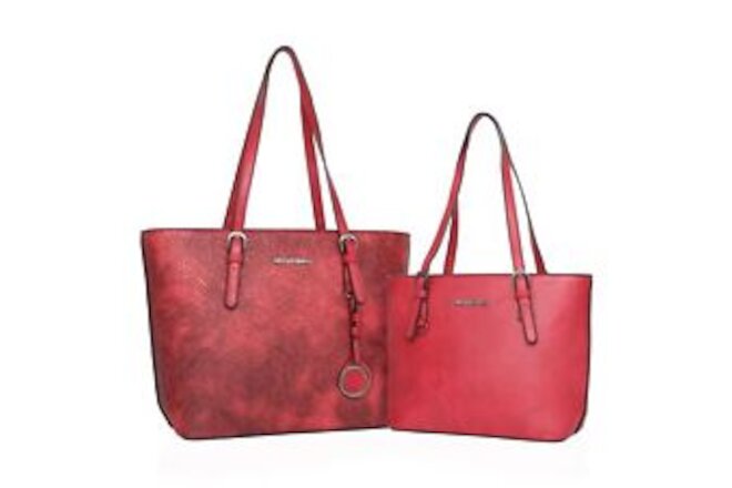 Montana West Tote Bag for Women Vegan Leather Purse and Handbags Set Embossed...