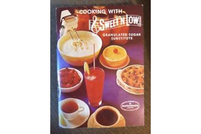 Vintage 1965 Cooking With Sweet N Low Booklet Ephemera Cookbook