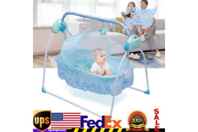 Electric Baby Crib Multifunctional Cradle Portable rocking bed New Born Sleeping