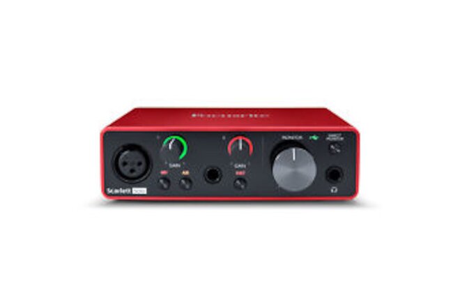 Focusrite Single 3rd Generation Scarlett mic preamp, Listed at $121.46.
