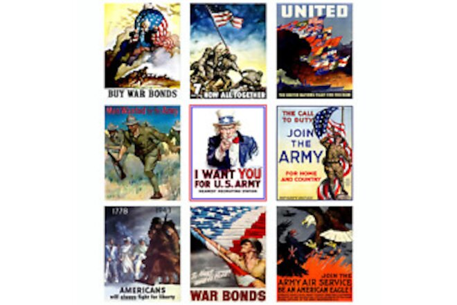 WW2 Propaganda Memorabilia Poster World War 2 Military Army Vintage American