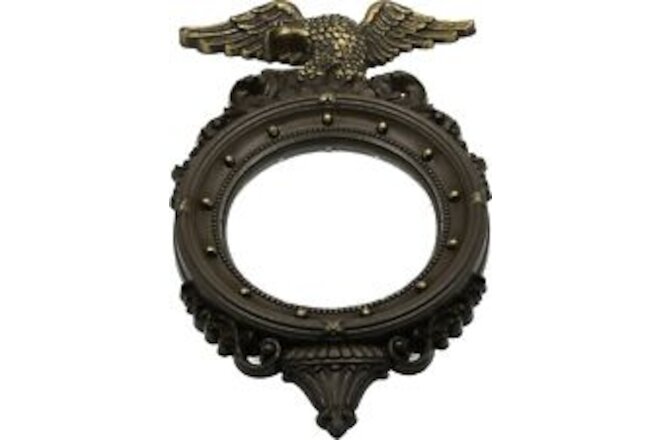 VTG Dart IND. Admiral Eagle Convex Round Mirror Wall Art  Porthole #4410 USA 16"