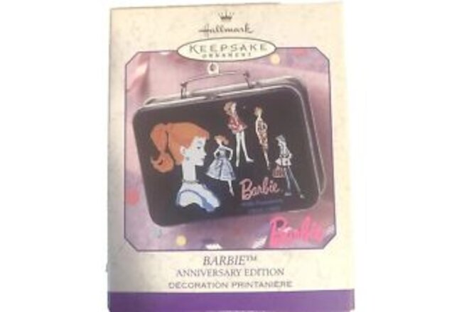Hallmark Barbie Christmas Tree Ornament 40th Anniversary Edition Tin Lunchbox