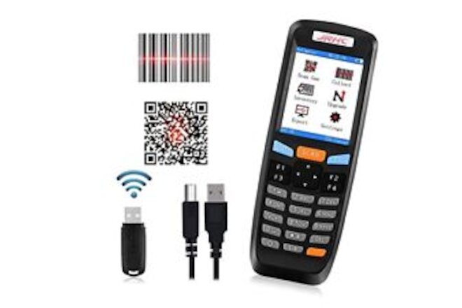 Wireless Barcode Scanner, Portable Inventory Scanner & Data Collector 2.4G 2D