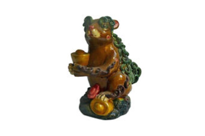 Chinese Color Ceramic Fortune Mouse Rat Figure cs602-2