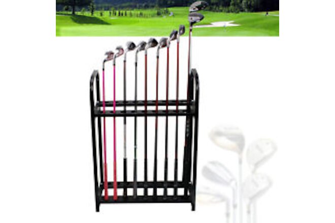 18 Clubs Holder Organizers Golf Club Display Rack Golf Putter Steel Rack Stand
