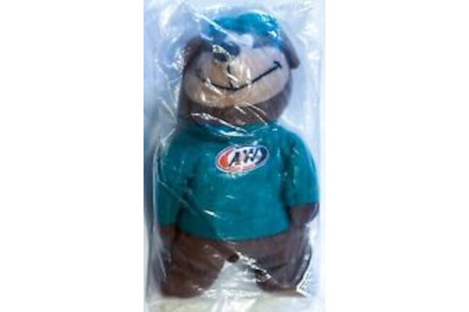 A&W Restaurant 6" Mascot "Rooty" Root Beer Bear Alpha Kids Plush Toy Vtg 1998