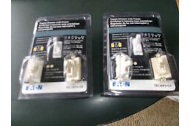 Two Packages Eaton Toggle dimmer with preset TAL06P2-C2