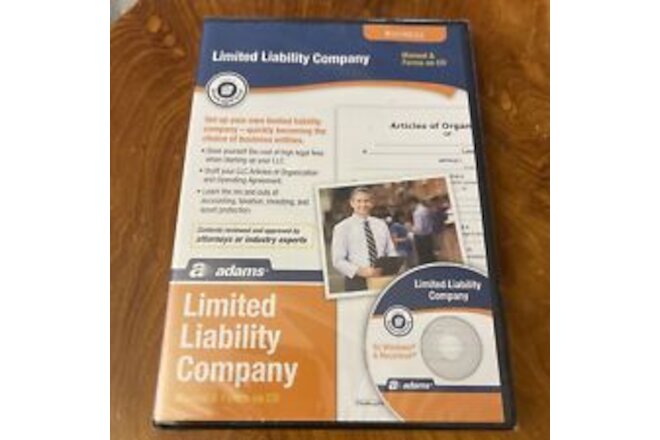 Adams Limited Liability Company Manual & Forms on CD,  BRAND NEW SEALED