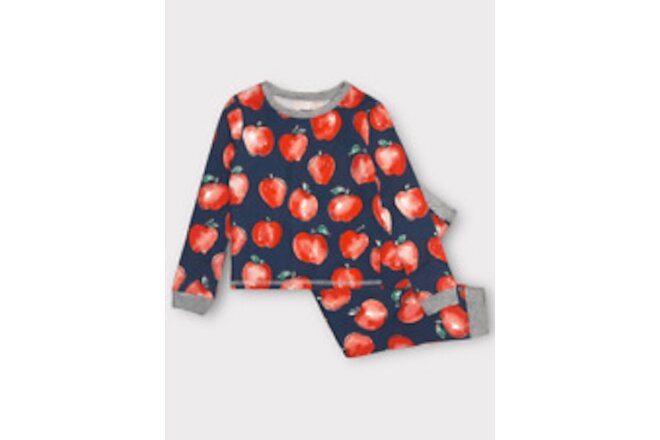 mud pie Kids 5T Apple 2-piece Pajama Set NEW
