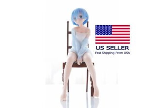 REM FIGURE With CHAIR Anime  RE:ZERO Life Different World GIRL Model Hot! NoBox