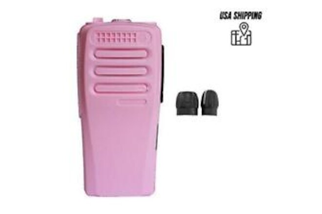 Pink Repair Front Housing Case Cover Compatible with CP200d Portable Radio