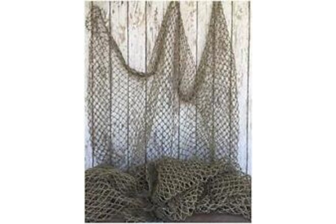 Fishing Net 5'x10' ~ Commercial Fish Netting ~ Old Vintage Decor
