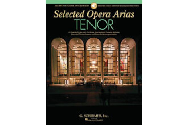 Selected Opera Arias Tenor Vocal Sheet Music Diction Lessons Book Online Audio