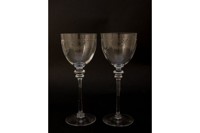 2 Wine Glass AIDA Holmegaard Michael Bang - Blue Fluted pattern Royal Copenhagen