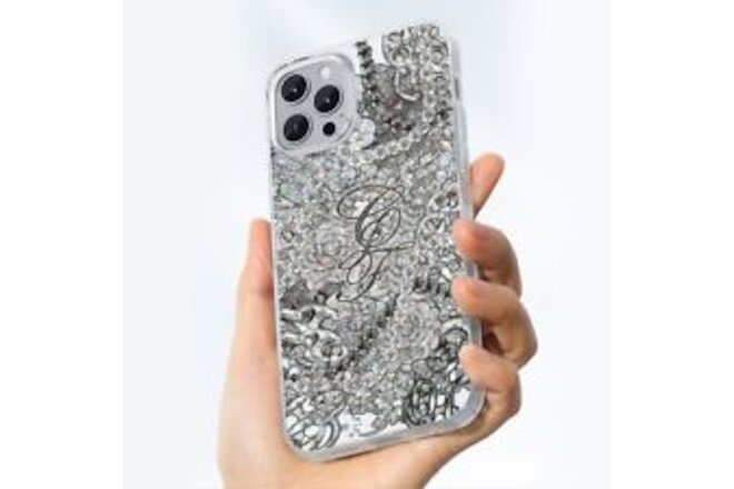Iphone 14, 15 smartphone case Diamond Floralrama Print by CJF Designs