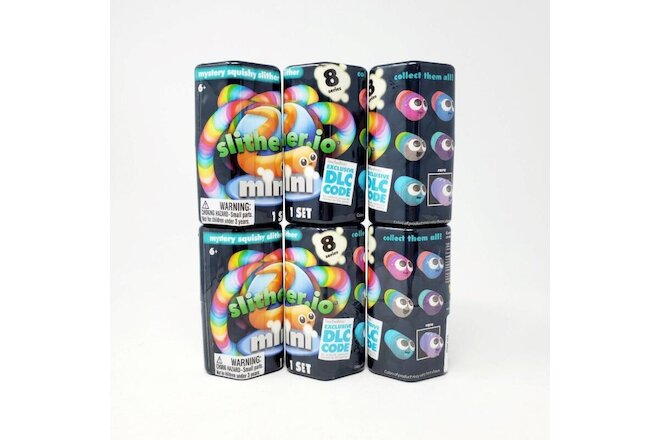 SLITHER.IO Series 8 Mini Squishy Figure DLC Code Lot of 6 Sealed Blind Capsules
