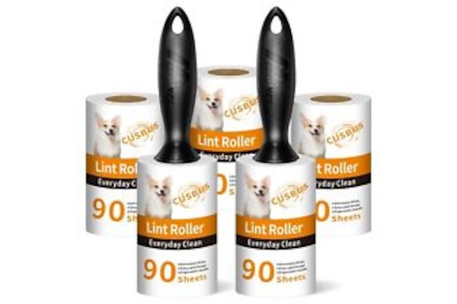 Lint Rollers for Pet Hair Extra Sticky, [450 Sheets/5 Refills] Lint Roller wi...