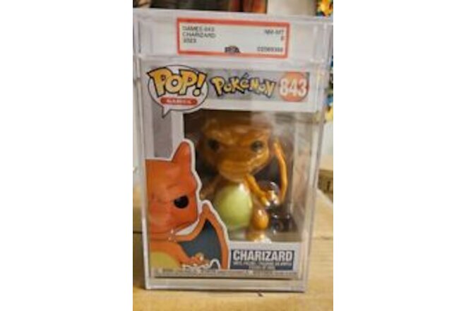 PSA 8 2021 Pokemon Charizard Funko Pop Vinyl 843 2021 New Statue Figure Box