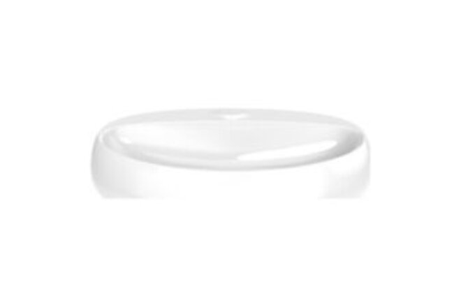 Pemberly Row Ceramic Oval Wall Mount Bathroom Sink in Glossy White