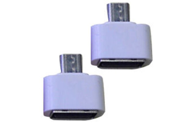 2Pcs Micro USB Male to USB 2.0 Adapter OTG Converter for Android Tablet Phone 1
