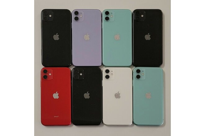 Lot of 10 Apple iPhone 11 Unlocked 64gb Mixed Colors