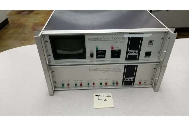 ITI CS-4000 Receiver & Annunciator Package #2 Central Station Alarm