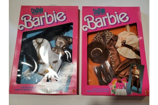 1987 City Style Barbie fashions #4433 & #4417; lot of 2; NRFB