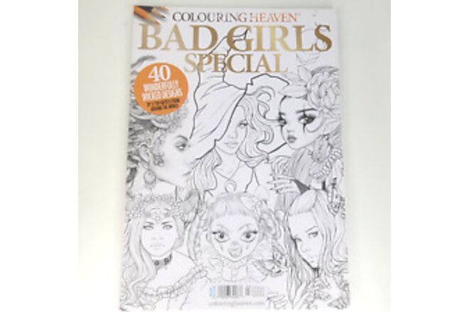 Bad Girls Special Adult Coloring Book Colouring Heaven 40 Designs by 11 Artists