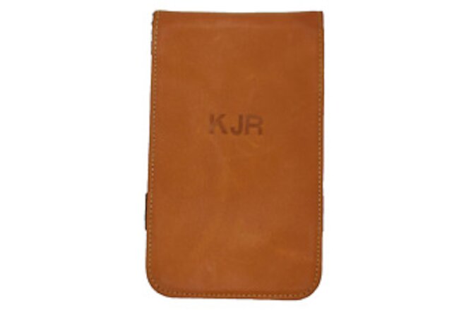 Winston Collection Colombian Leather Scorecard Yardage Holder w/ KJR initials