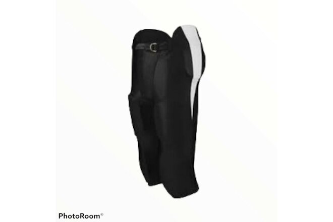 Champion F309 Challenger Boy's Football Game Pant Black & White - Youth Small