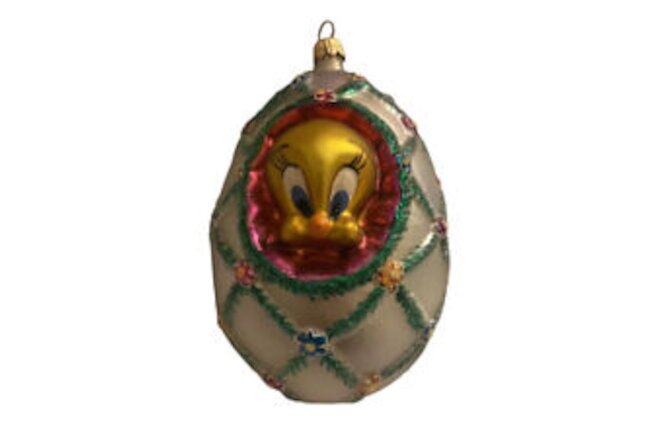 Radko TWEETY BIRD Easter EGG Ornament New Box Sealed Tag Ltd Ed 1998 Warner Bros