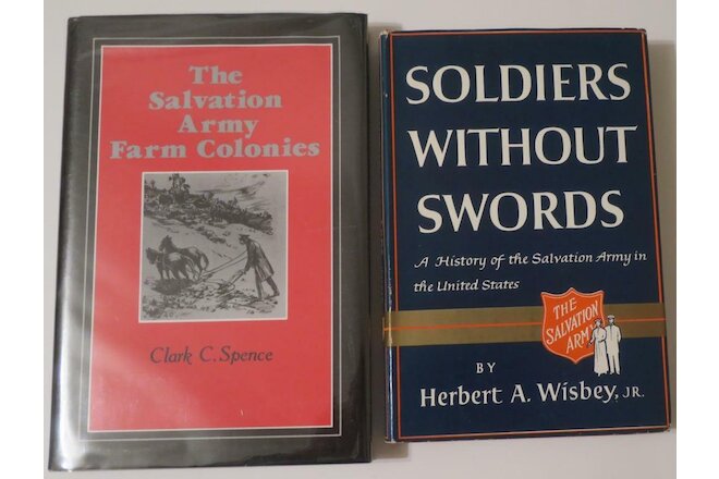 2 Salvation Army Books:Farm Colonies in U S;Soldiers Without Words,S.A. in U S