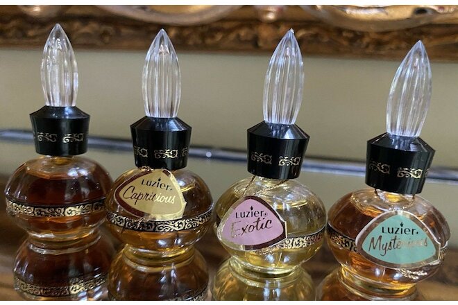 VTG Luzier Perfume Miniatures Dreamy,Capricious,Exotic,Mysterious Mini LOT 🌸
