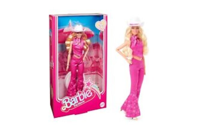 Barbie The Movie Collectible Doll Margot Robbie In Pink Western Outfit NEW!