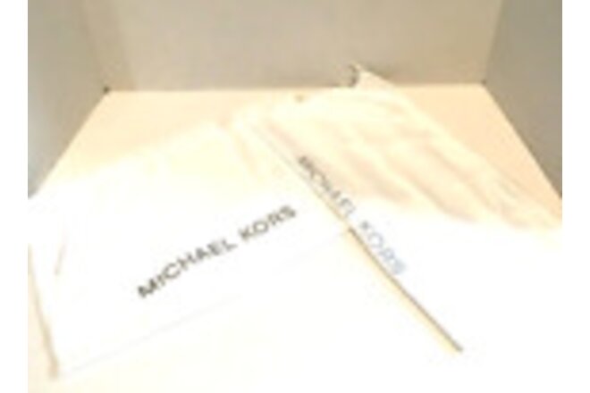 Michael Kors drawstring satin dust bag 16” X 15”, lot of 2