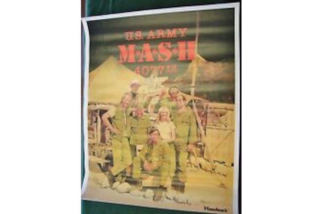 Vintage 1983 M*A*S*H 4077th Final Season Hardee's Poster 19" x 24" Perfect