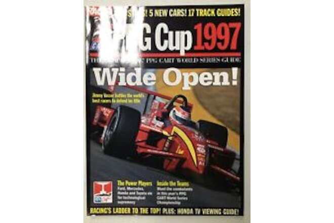Vintage 1997 CART PPG CUP RACER Official PPG Cart World Series Guide