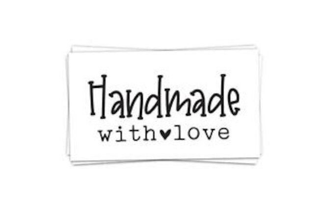 100 Handmade With Love - Customer Package Insert for Online Shop - Handmade B...