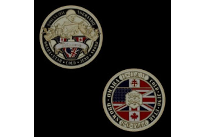 Normandy D Day WW II 70th anniversary metal commemorative coin