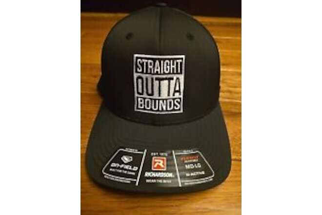 Straight Outta Bounds Richardson Golf Hat Black Adjustable NWT