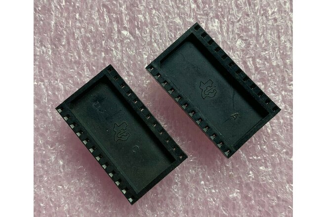 Qty (2) TI Texas Instruments Closed IC Socket 24 pin for Apple 1 replica Mimeo